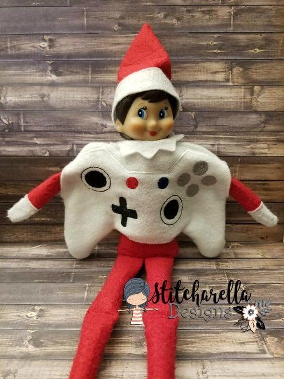 Game Controller Elf on the Shelf Sweater