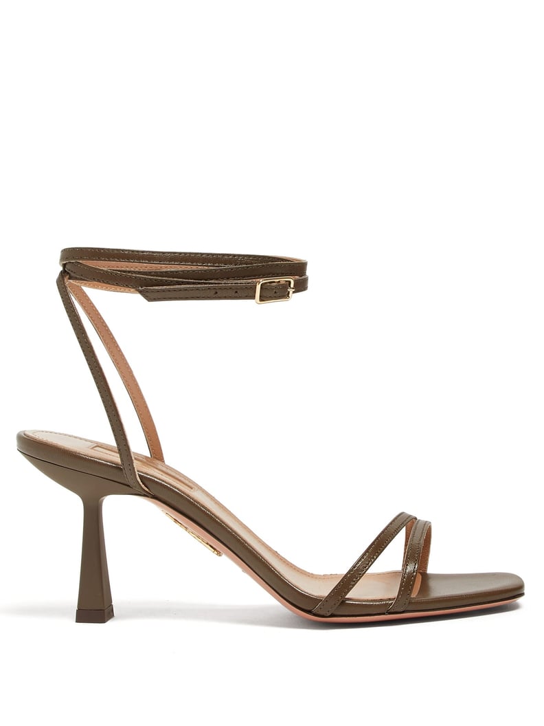 Aquazzura Isabel 75 Leather Sandals