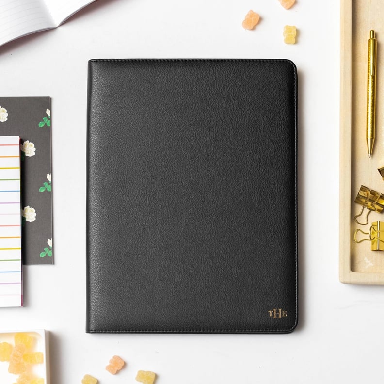 For the Professional: The Home Edit 2021-22 Academic Faux Leather Padfolio Planner in Black