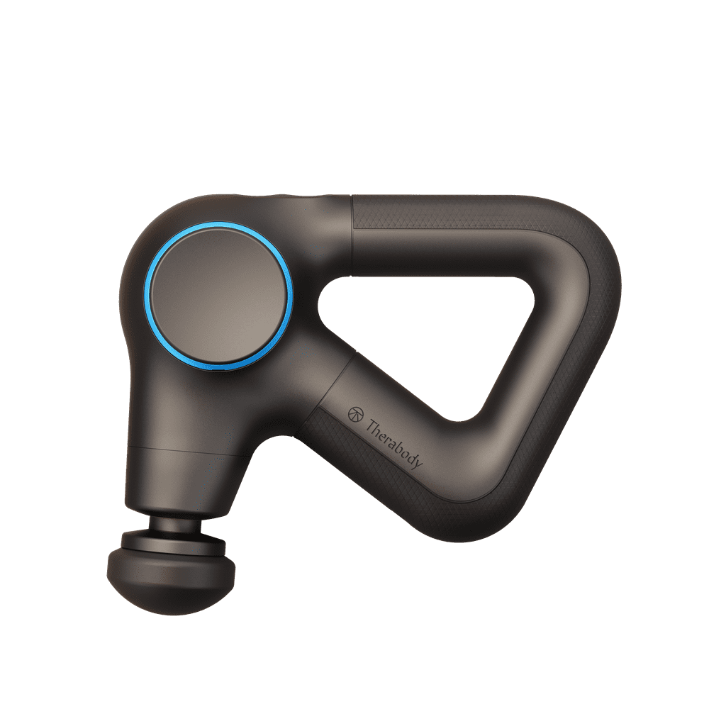 Therabody Theragun Prime Plus ($430)
With five speeds and three heat settings, the Theragun Prime Plus massage gun from Therabody just might be your new recovery must-have. Use the percussive massage therapy as a way to fast-track your warm-up or to ease post-workout aches, pains, and tightness. But what really makes the Prime Plus stand out is the heat, which helps warm or loosen your muscles even more — and makes using the massage gun a much more luxurious experience. The Therabody app includes tailored videos with guided follow-along instructions catering to runners, combat sports fanatics, and even surfers. Read more about all the details in our Therabody Theragun Prime Plus review.
Editor Quote: "One of my favorite aspects of the Therabody Theragun Prime Plus is the fact that it can administer heat. It seems like a small thing, but using a massage gun that's cold against the skin isn't always the most comfortable experience. I liked the warmer temperature option, especially when using the Theragun to warm-up or to ease post-workout pain. The Theragun Prime Plus is also much quieter than some other massage guns out there, making it a more seamless experience. " — Jade Esmeralda, former staff writer