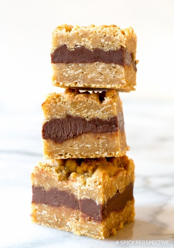 Fudge-Filled Oatmeal Cookie Bars