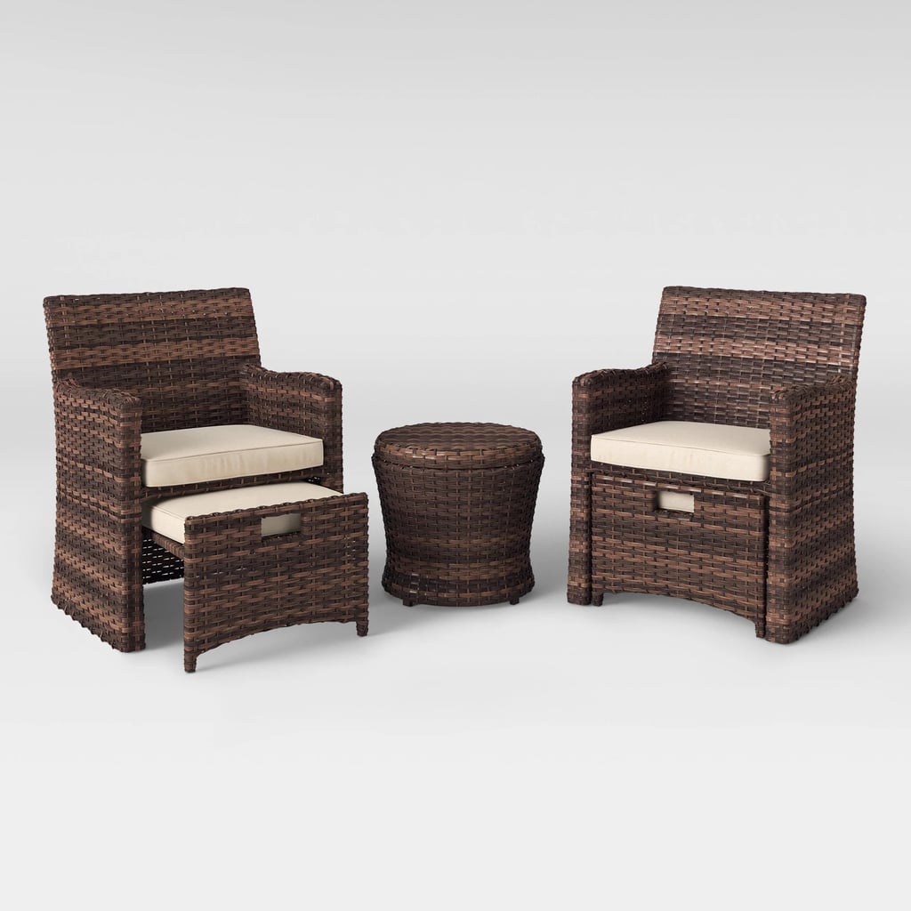 Halsted wicker cheap patio loveseat