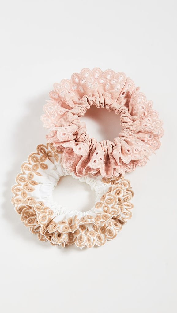 Cute Hair Accessories: Loeffler Randall Broderie Anglais Scrunchie Set