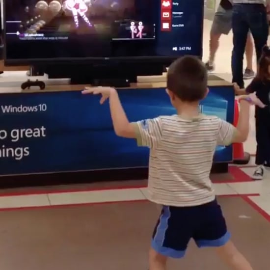 Kid Dancing at the Mall Video