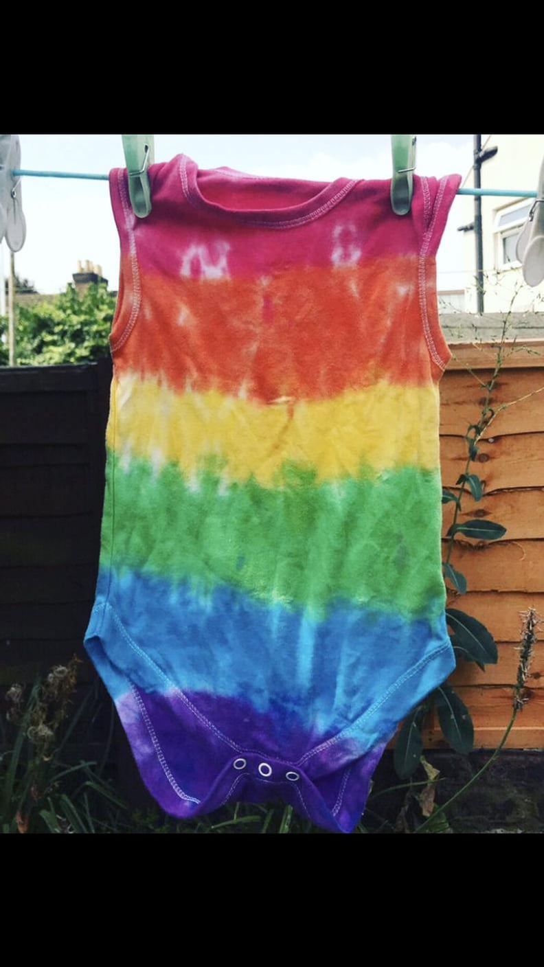ColourfulClothingCo Peace Sign Rainbow Tie Dye Baby Vest