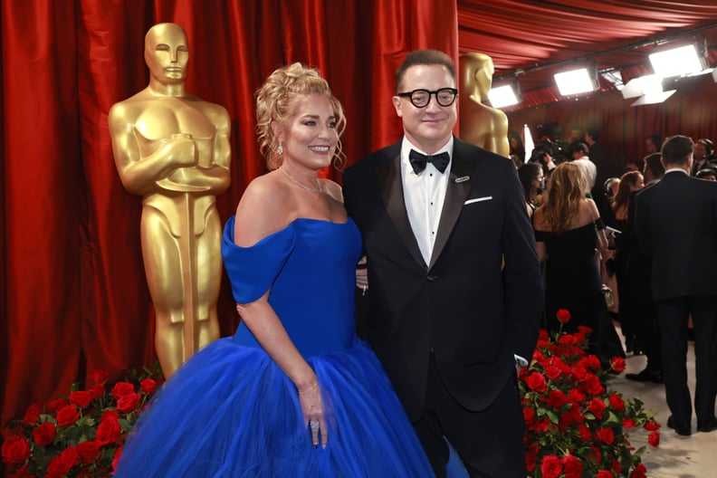 Brendan Fraser and Jeanne Moore at the 2023 Oscars