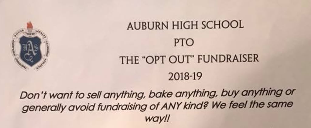 This High School PTO's "Opt-Out" Fundraiser Is Going Viral Because, Well, It's Genius