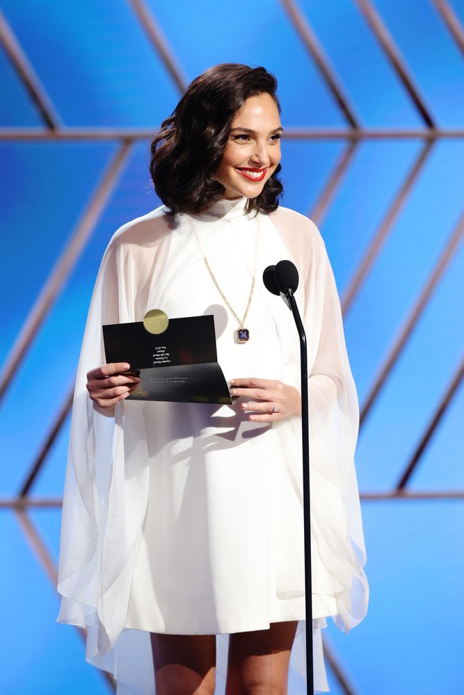 Gal Gadot's White Givenchy Minidress at the Golden Globes