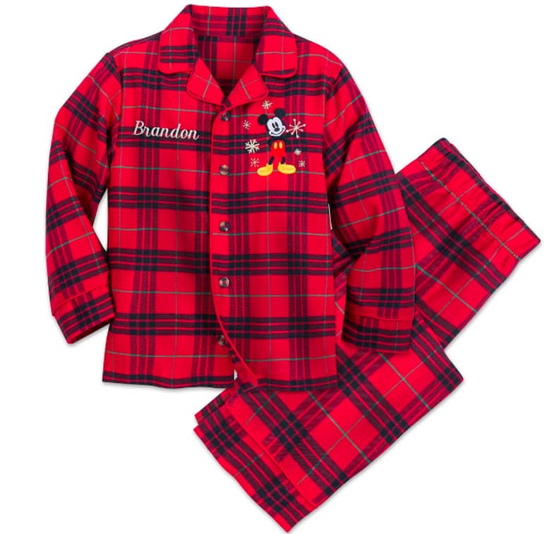 Disney Holiday Farmhouse Red & Black Mickey & Minnie Plaid 16-Oz