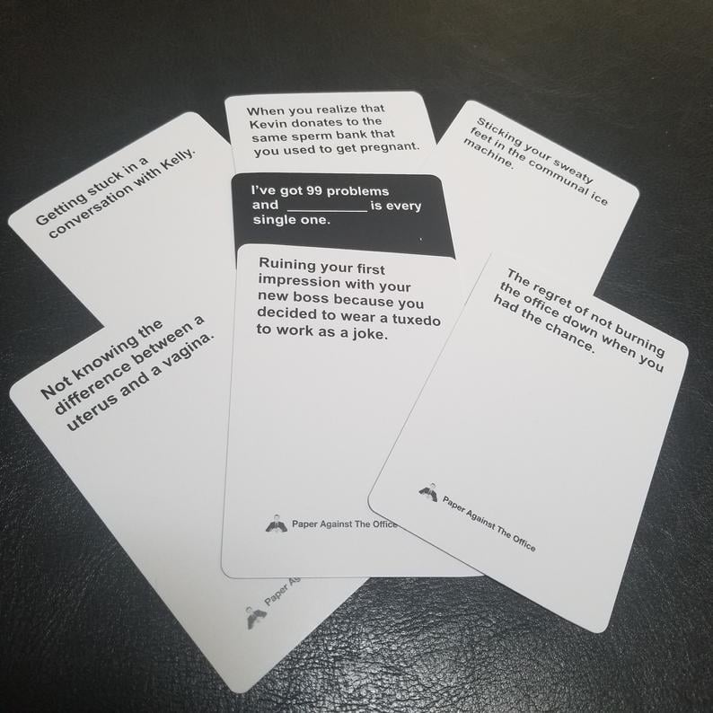 The Office Cards Against Humanity Deck From Etsy