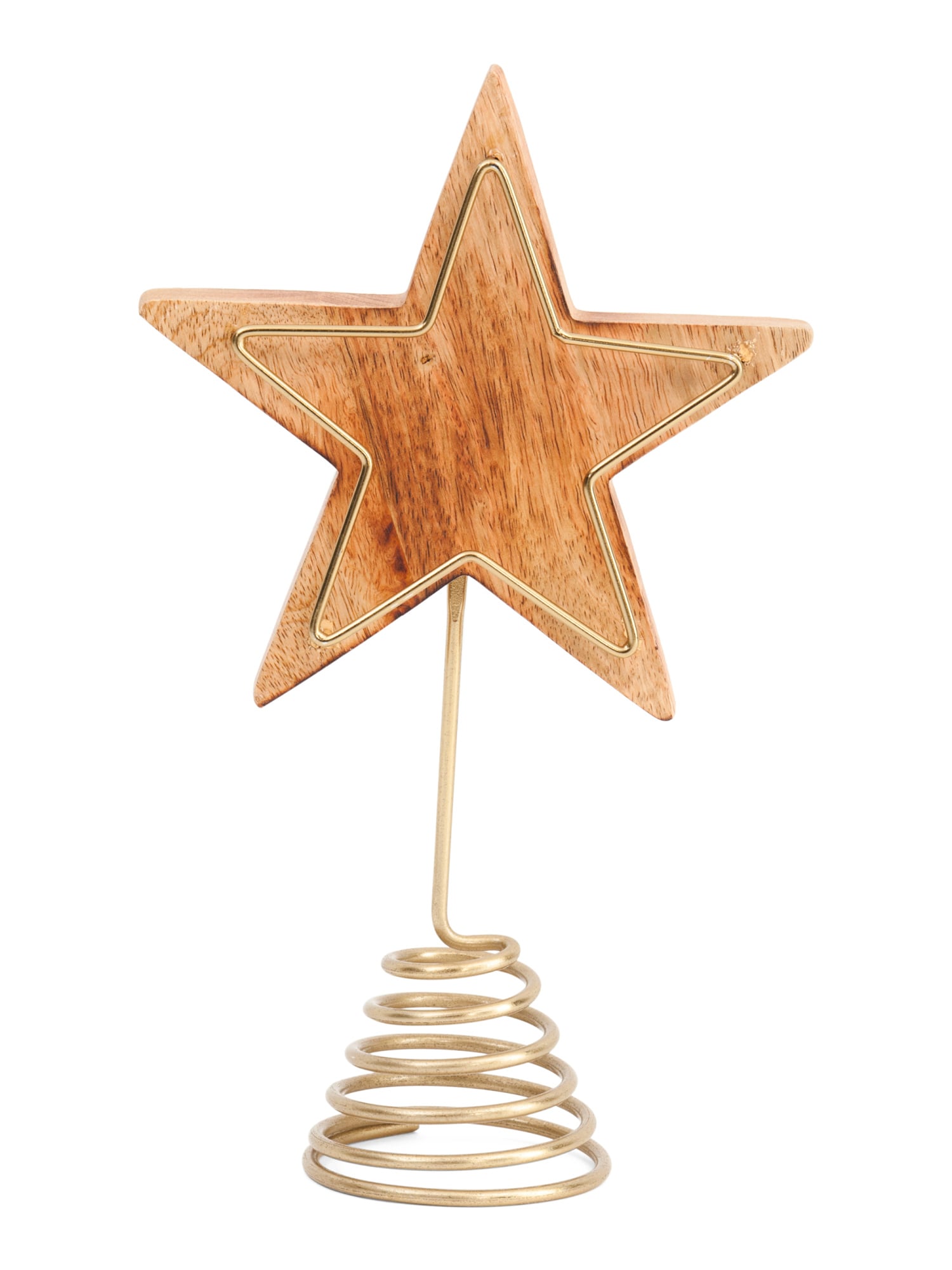 Wooden star tree deals topper