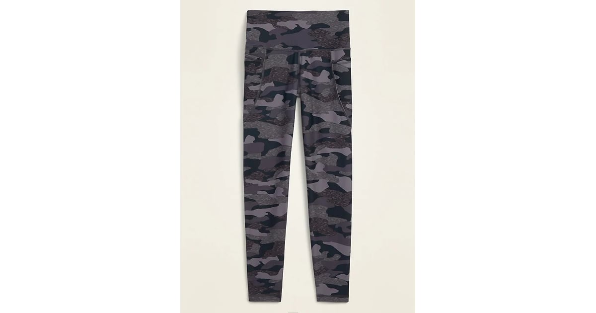 High-Waisted PowerSoft 7/8-Length Side-Pocket Leggings in Gray Camo ...