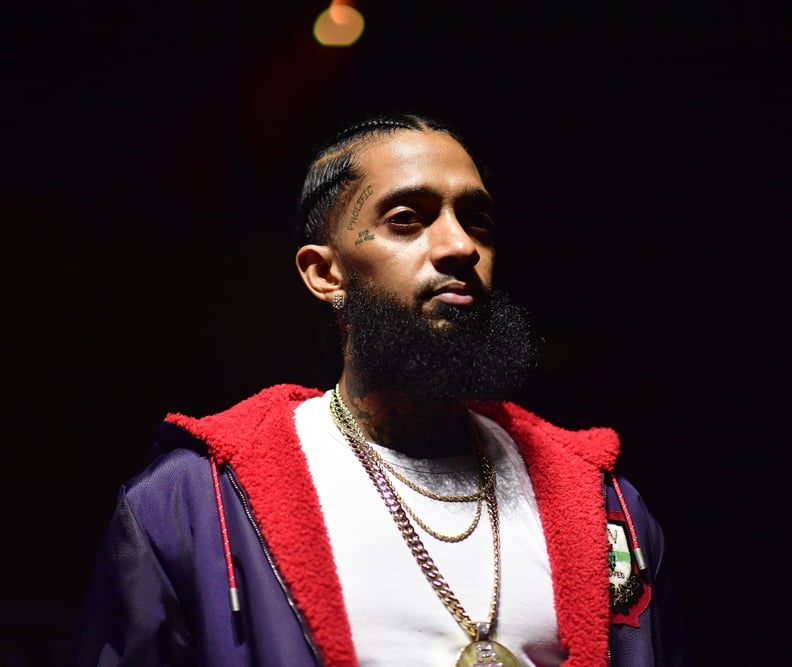 亚特兰大,乔治亚州- 12月10日:说唱歌手Nipsey Hussle参加工艺集团在歌剧音乐合作推出事件亚特兰大12月10日,2018年在亚特兰大,格鲁吉亚。(图片由威廉姆斯王子/摆姿)