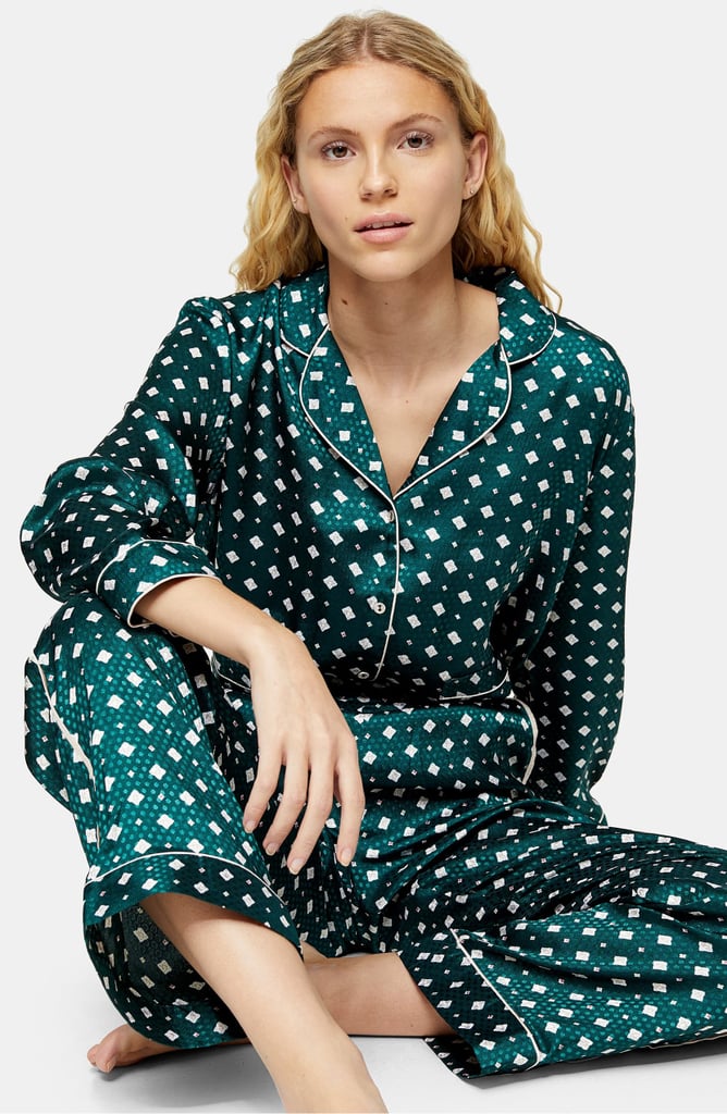 Topshop Tile Jacquard Pajama Pants