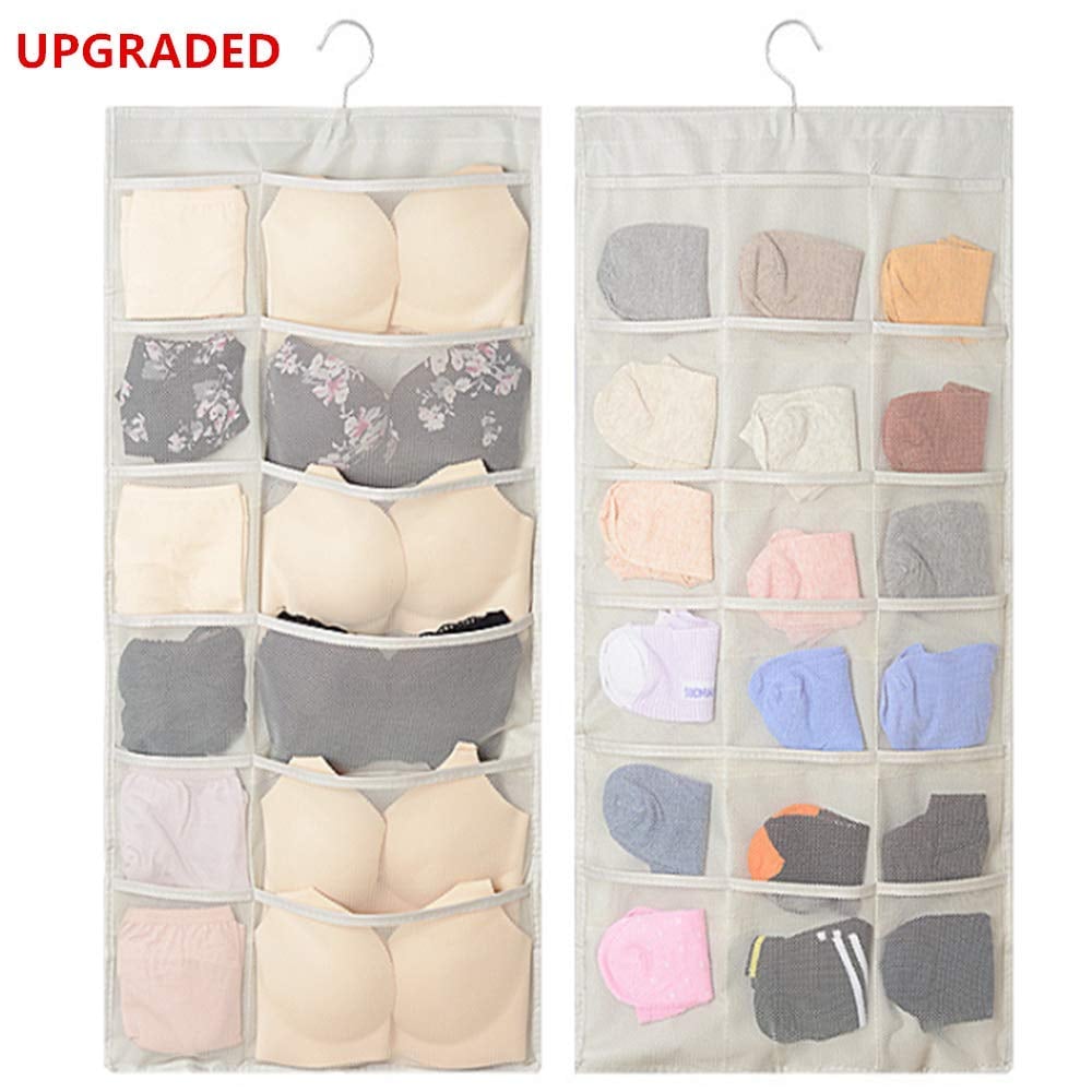 Cutiful Beige 30 Pockets Dual-Sided Hanging Organiser