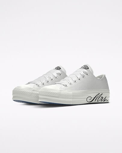 Custom Sneakers: Custom Chuck Taylor All Star Lift Platform Premium Wedding By You