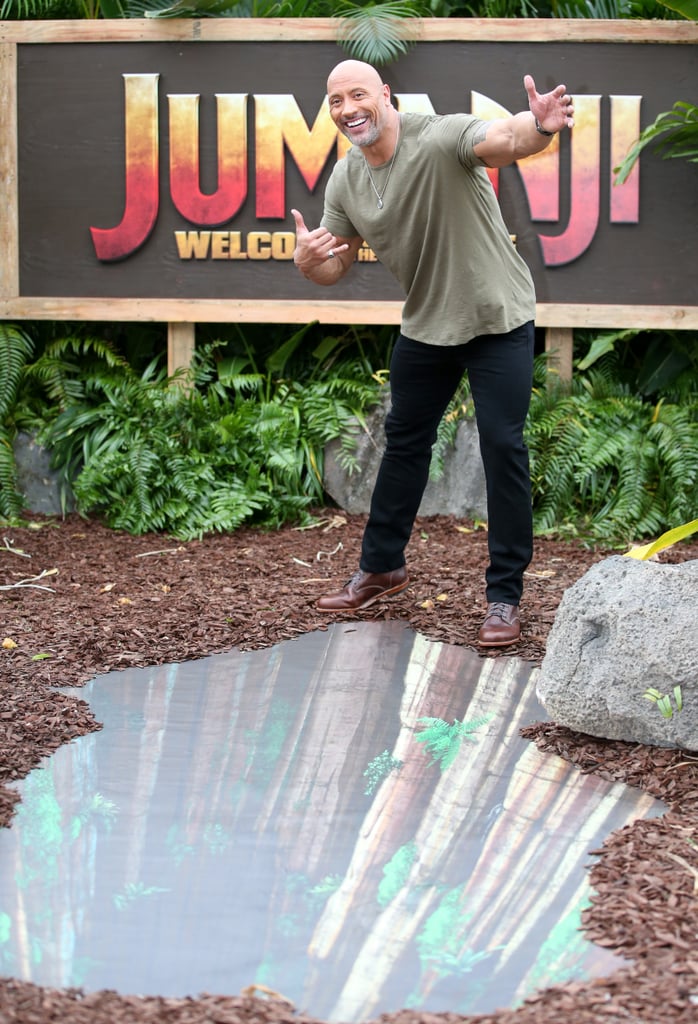 Dwayne Johnson on Jumanji Press Tour Pictures 2017