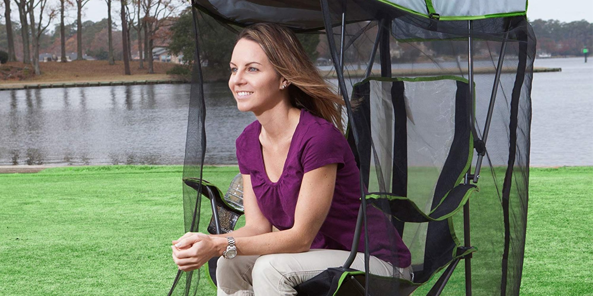 Canopy chair deals with bug guard