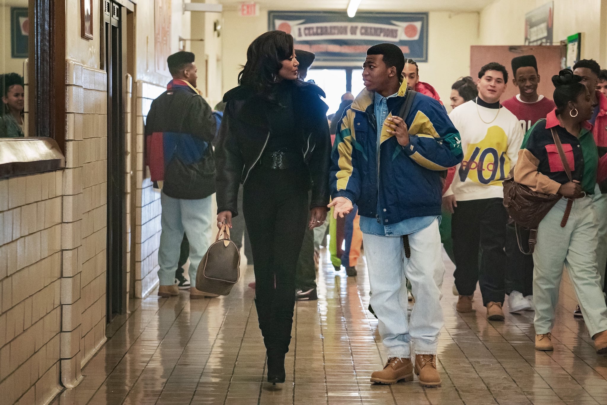 POWER BOOK III: RAISING KANAN, from left: Patina Miller, Mekai Curtis, Back in the Day', (Season 1, ep. 101, aired July 18, 2021). photo: Cara Howe / Starz / Courtesy Everett Collection