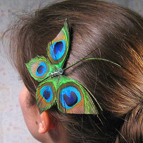 Peacock Hair Accessory From Etsy Popsugar Beauty