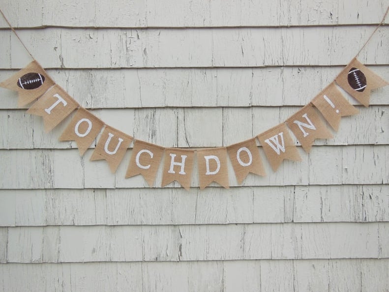 Burlap Touchdown Banner