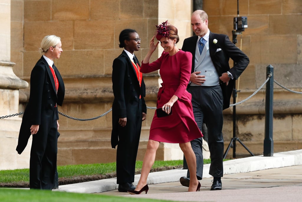 Prince William and Kate Middleton PDA at Eugenie's Wedding