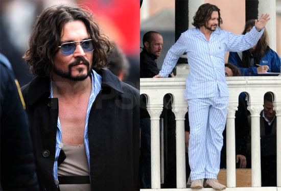 Pictures of Johnny Depp on the Set of The Tourist in Italy | POPSUGAR