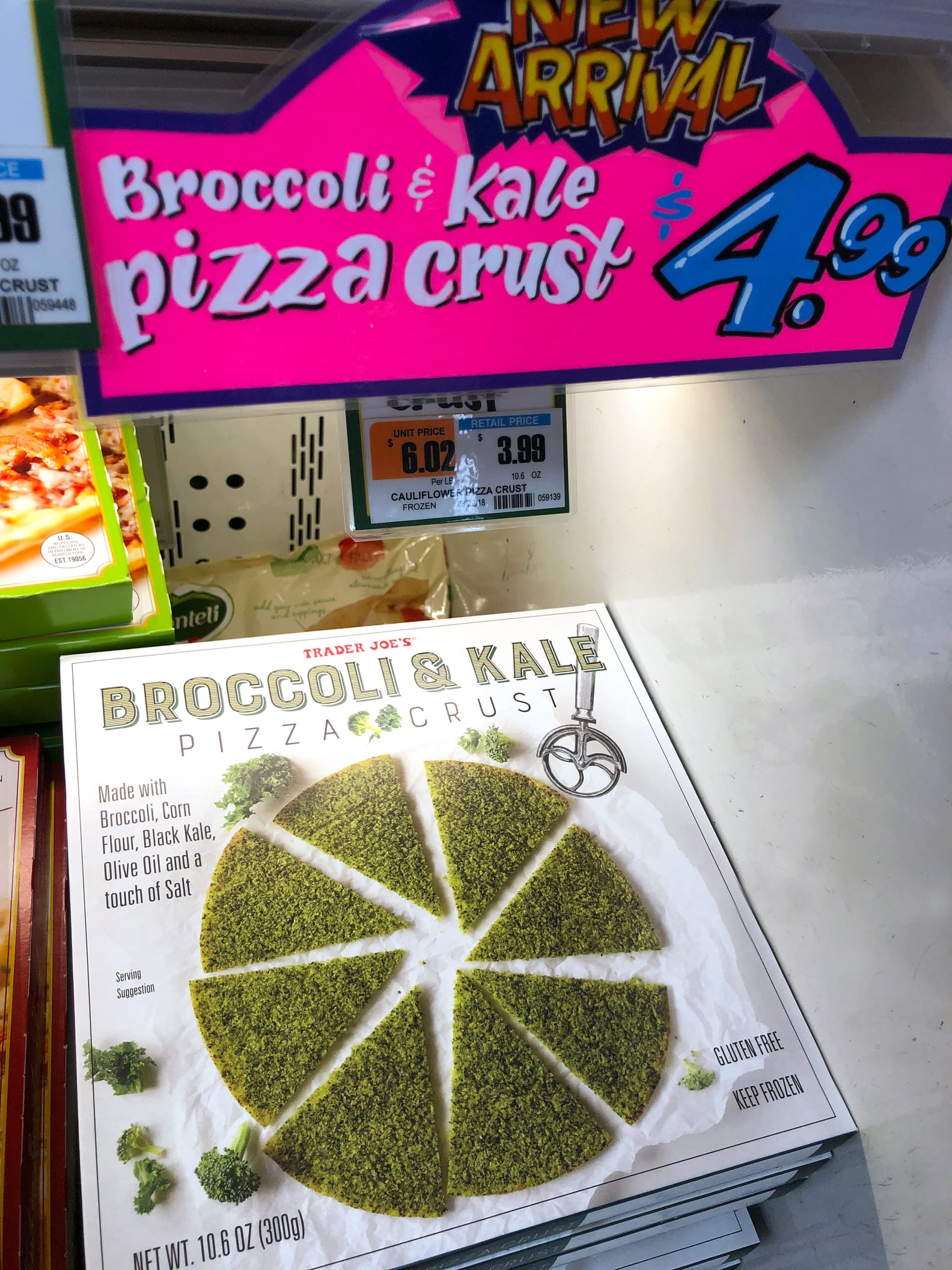 Trader Joe's Broccoli and Kale Pizza Crust Review POPSUGAR Fitness