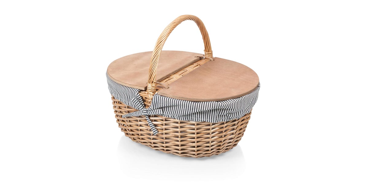 Picnic Time Country Picnic Basket with Liner Cute Summer Picnic Baskets POPSUGAR Smart