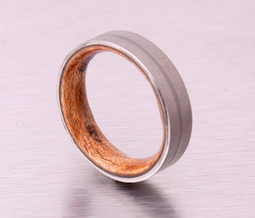 Men's Wood Wedding Band ($160) | Unique Engagement Rings For Men ...