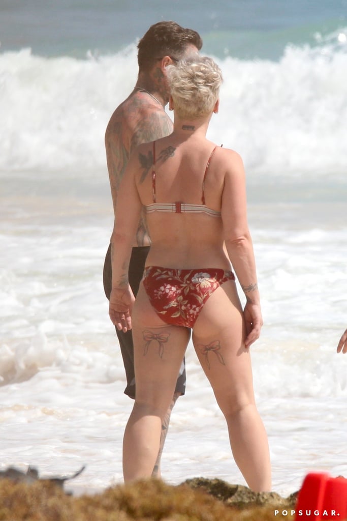 Pink and Carey Hart at the Beach in Mexico February 2019