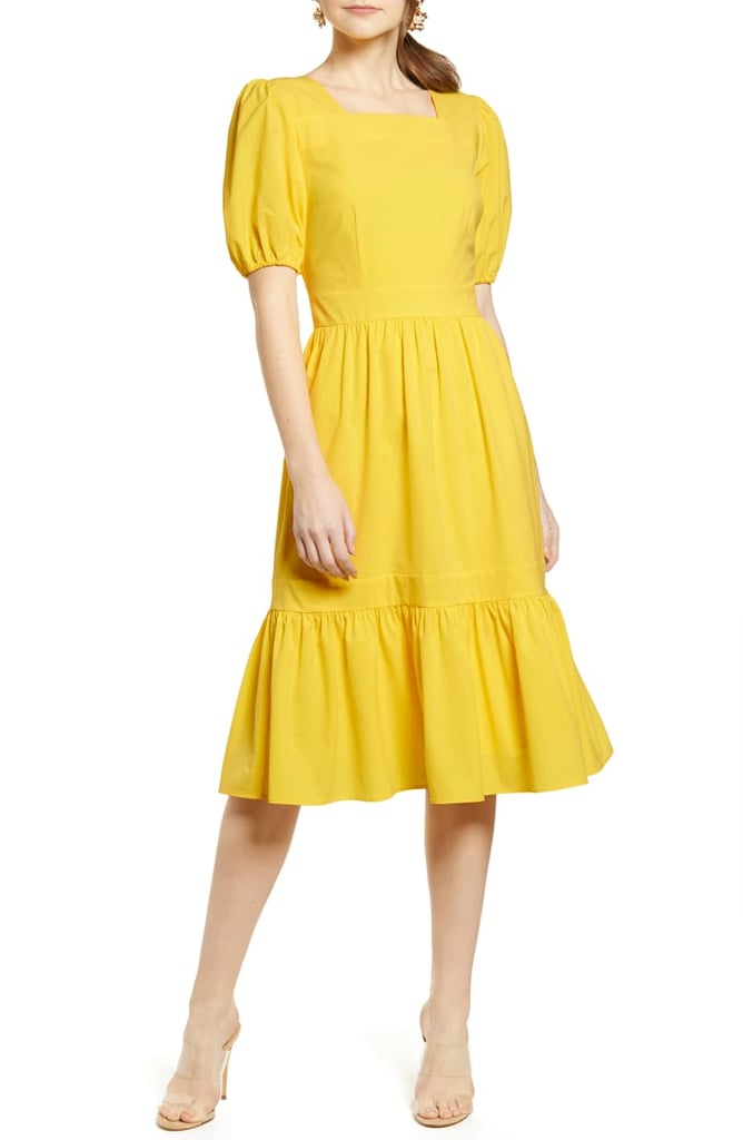 Rachel Parcell Puff-Sleeve Dress