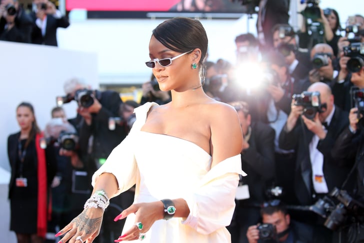 Rihannas Futuristic Andy Wolf Eyewear Sunglasses And Jewelry From Her Chopard Collection Best
