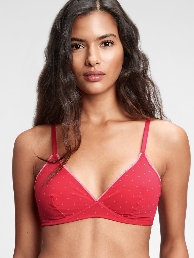 Buy Gap Stretch Cotton Logo Bralette from the Gap online shop