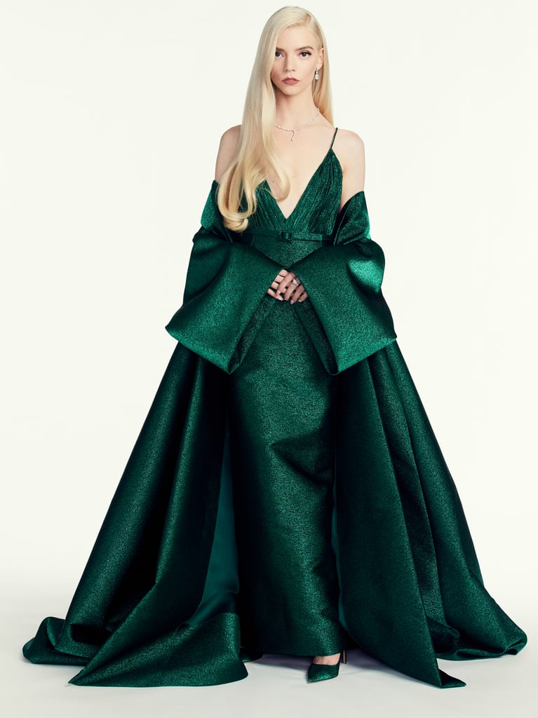 Anya Taylor-Joy's Green Dior Dress at the Golden Globes