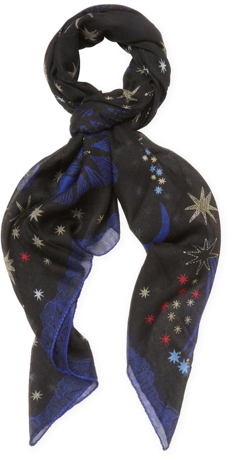 Valentino Star Cashmere & Silk Scarf