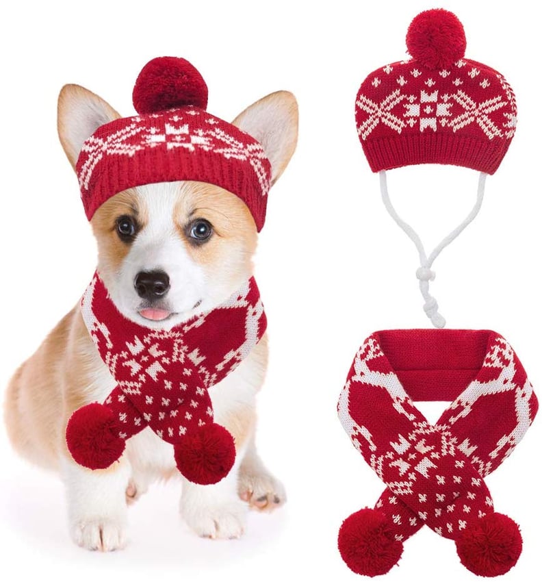 Mihachi Christmas Hat and Scarf Set