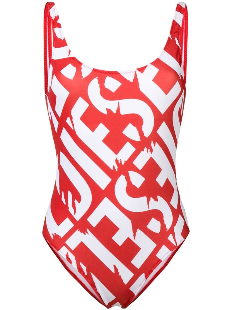 Diesel logo print swimsuit