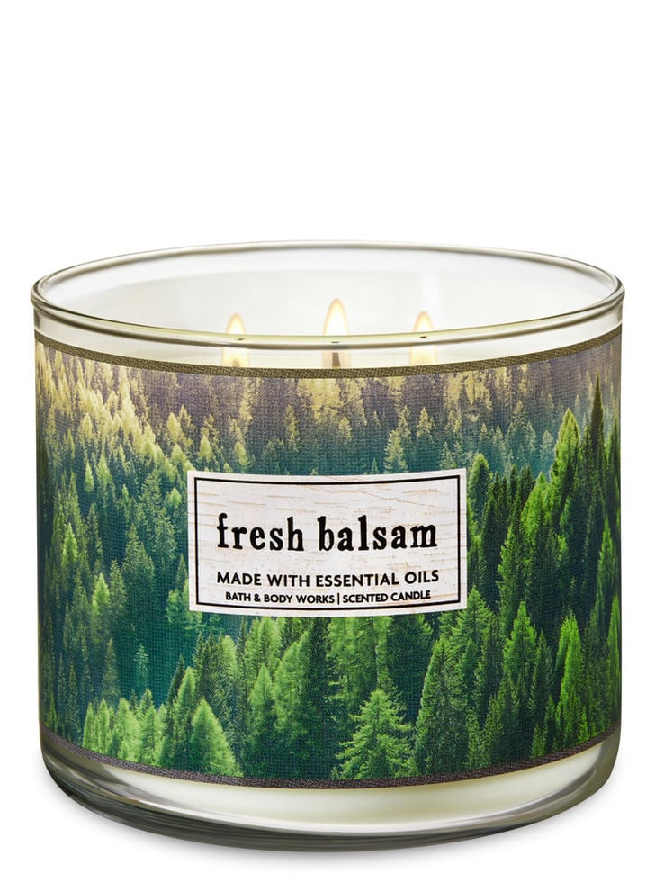 Fresh Balsam 3Wick Candle Bath and Body Works SemiAnnual Sale 2018