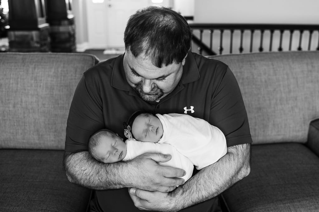 Newborn Photoshoot Taken Before 1 Twin Passed Away