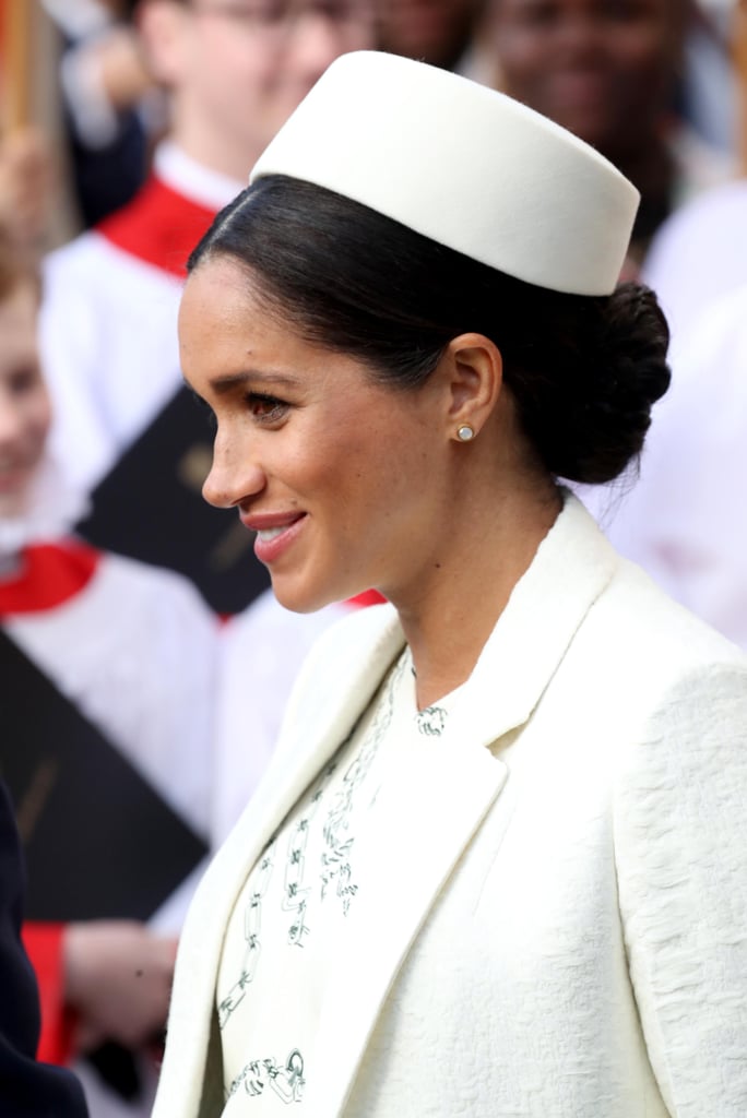 Meghan Markle's Low Neat Knot, 2019