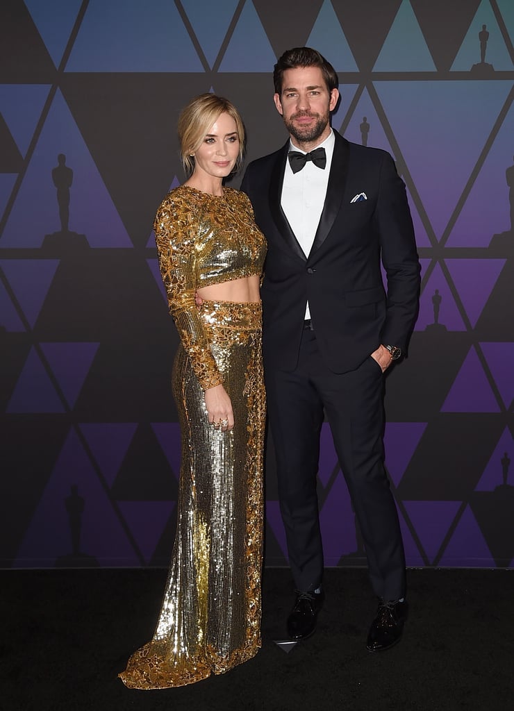 John Krasinski and Emily Blunt at the Governors Awards 2018