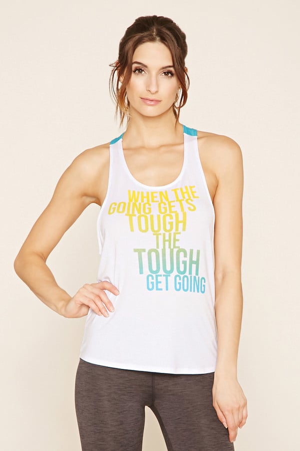 Forever 21 Active Tough Graphic Tank | Gifts With Fitness Inspirational ...