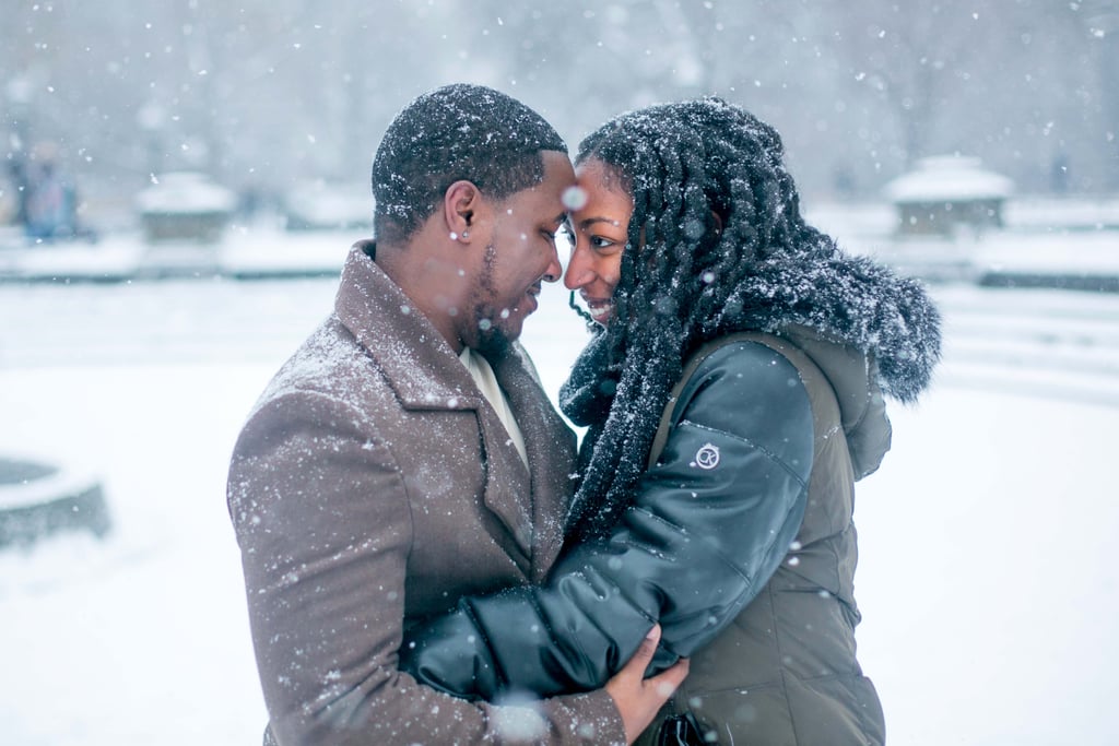 Snowy Engagement Shoot in New York