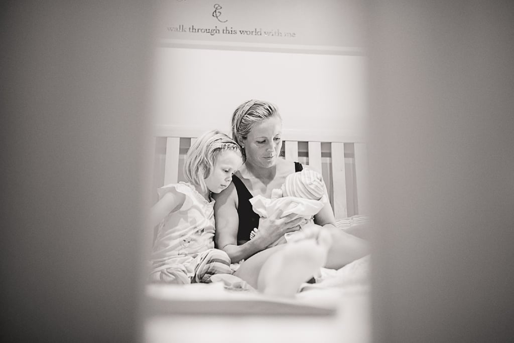 Black and White Photos of a Home Birth