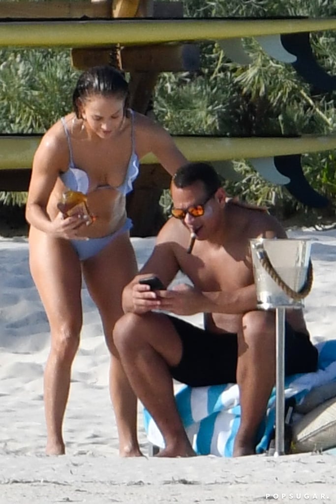 Jennifer Lopez and Alex Rodriguez in the Bahamas March 2019