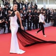 Bella Hadid Kicks Off the Cannes Glamour in a Dress With a Heck of a Train
