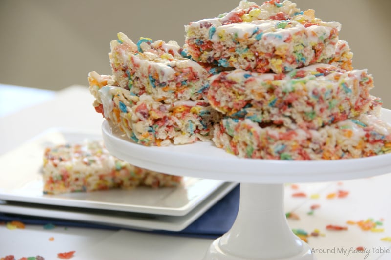 Fruity Pebbles Rice Krispies Treats