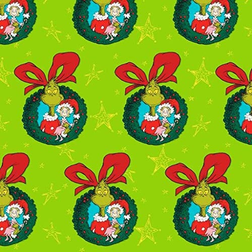 Grinch Wreath Wrapping Paper Best Wrapping Paper From Amazon