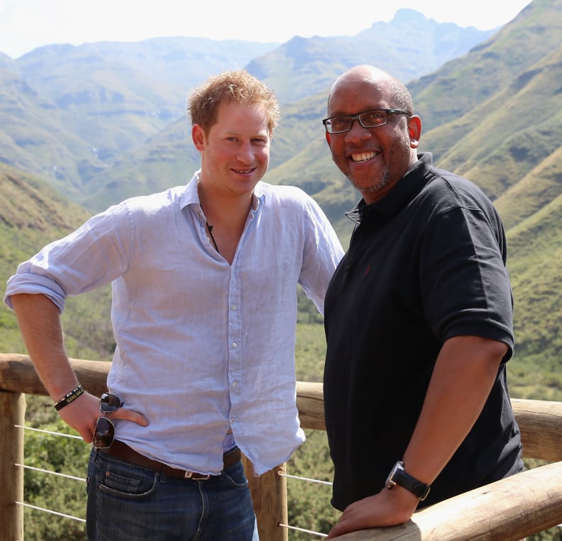 MOKHOTLONG, LESOTHO - DECEMBER 08:  Prince Harry with Prince Seeiso of Lesotho in the Maluti Mountains on December 8, 2014 in Mokhotlong, Lesotho. Prince Harry was visiting Lesotho to see the work of his charity Sentebale. Sentebale provides healthcare an